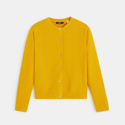 Avis Gilet boutonné jaune fille OKAIDI 1