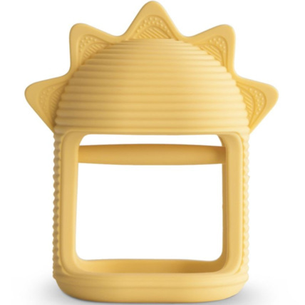 Avis Jouet de dentition en silicone Sun yellow MUSHIE 1