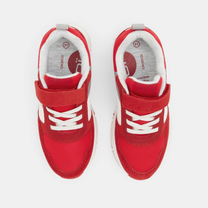Avis Running dadshoes lacets et scratch rouge garçon OKAIDI 3