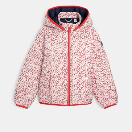 Avis Doudoune à capuche motif petits cœurs blanche fille OKAIDI 2