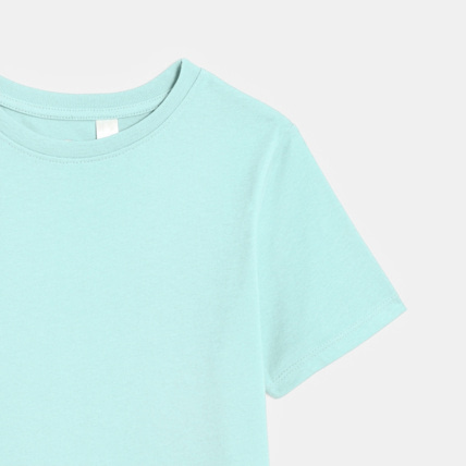 Avis T-shirt basique manches courtes bleu garçon OKAIDI 2