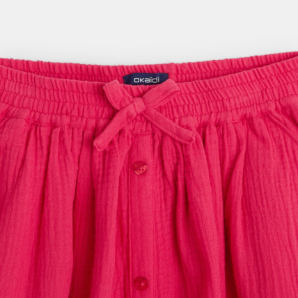 Avis Jupe longue en gaze de coton rose fille OKAIDI 3