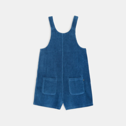Avis Combishort salopette en velours grosses côtes bleue fille OKAIDI 3