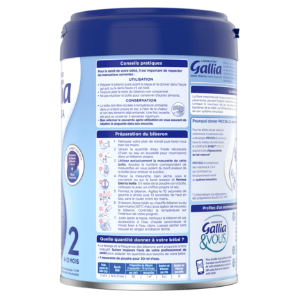 Avis Lait bébé Procesa 2ème Âge Laboratoire Gallia 4