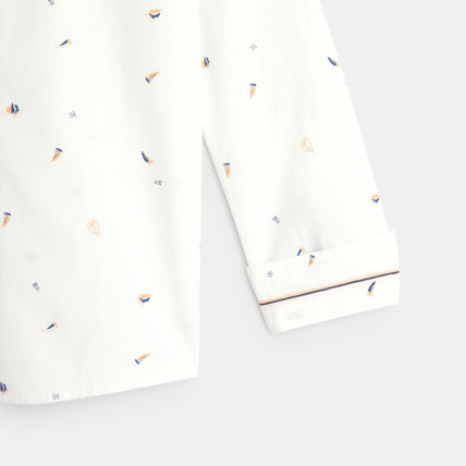 Avis Chemise imprimée de petits voiliers orange garçon OKAIDI 2