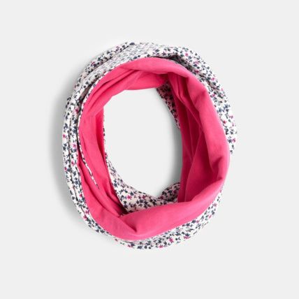 Avis Snood bi-face en jersey blanc fille OKAIDI 1