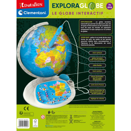 Avis Exploraglobe - Le globe interactif  CLEMENTONI 3