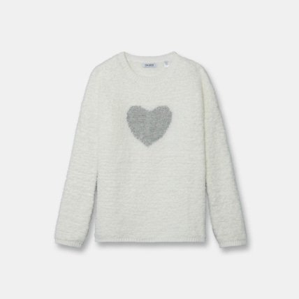 Avis Pull doux à motif blanc fille OKAIDI 1