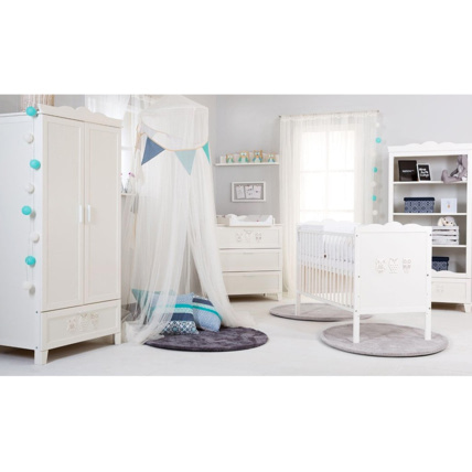 Avis Chambre bébé complète Lit évolutif + Commode à langer + Armoire et Bibliothèque MARSELL Mon Mobilier Design 5