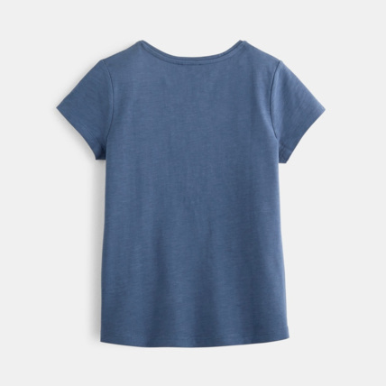 Avis T-shirt motif animal bleu fille OKAIDI 2