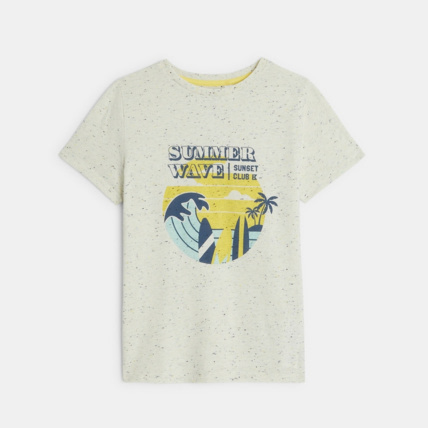 Avis T-shirt à message jaune garçon OKAIDI 1