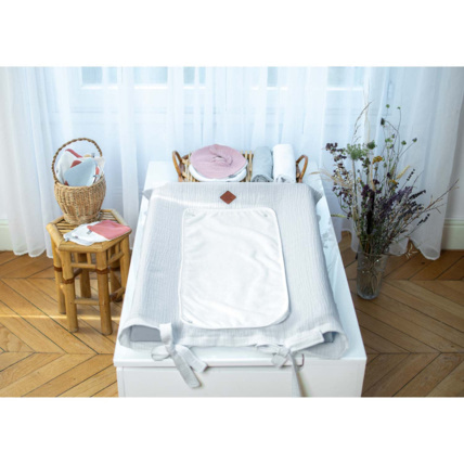 Avis Housse de matelas à langer en gaze de coton, Jeanne Sevira Kids 5