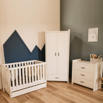 Avis Ensemble bébé commode à langer et lit évolutif avec tiroir AMELIA II Mon Mobilier Design 5