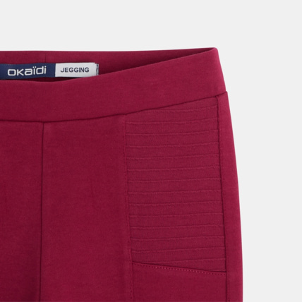 Avis Leggings en jersey milano uni violet fille OKAIDI 2