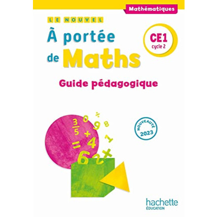 Avis Le nouvel - À portée de maths CE1 - Guide pédagogique - Ed. 2023 Hachette Éducation 1