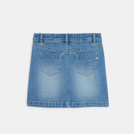 Avis Jupe en jean ceinturée bleue fille OKAIDI 3