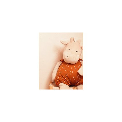 Avis Peluche large Tiga en veloudoux et mousseline de coton NOUKIE'S 1