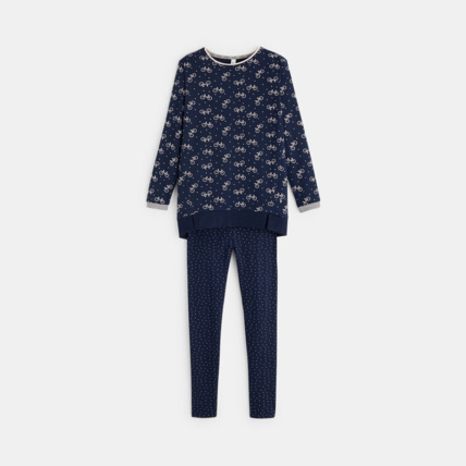 Avis Pyjama 2 pièces en jersey motif vélos phosphorescents rose fille OKAIDI 2