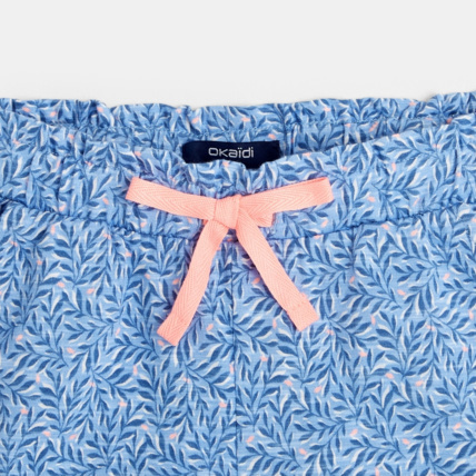 Avis Short en jersey imprimé bleu fille OKAIDI 3