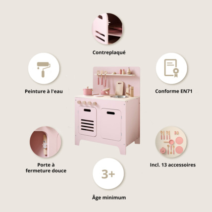 Avis Cuisine en bois enfant Rose Petite Amélie 2
