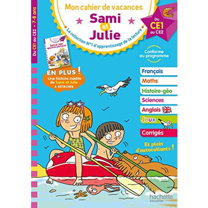 Avis Sami et Julie - Du CE1 au CE2 - Cahier de vacances 2023 Hachette Éducation 1