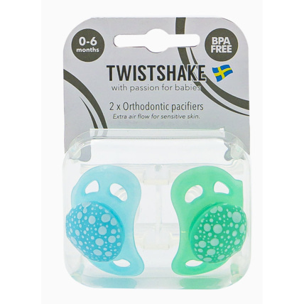 Avis Lot de 2 sucettes bébé orthodontiques 0 - 6 mois TWISTSHAKE 1