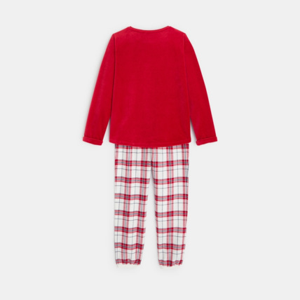 Avis Pyjama 2 pièces motif Noël rouge fille OKAIDI 3