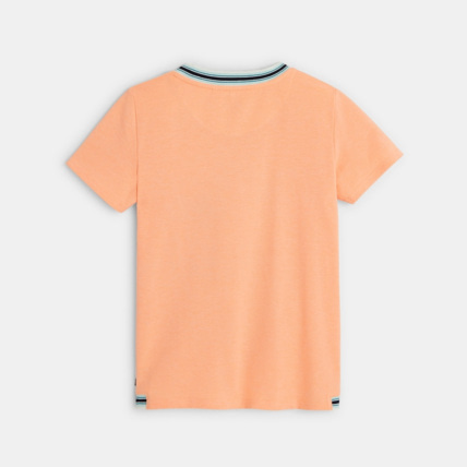 Avis T-shirt à col côtelé orange garçon OKAIDI 3