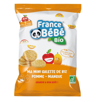 Avis Mini galette de riz Pomme Mangue - 40g - A partir de 7 mois FRANCE BEBE BIO 1