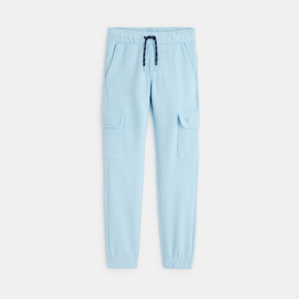 Avis Jogging uni à poches cargo bleu garçon OKAIDI 1