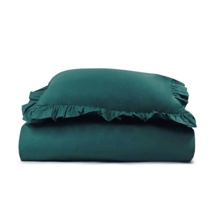 Avis Housse de couette Vert Foncé à Volants Mon Lit Cabane 3