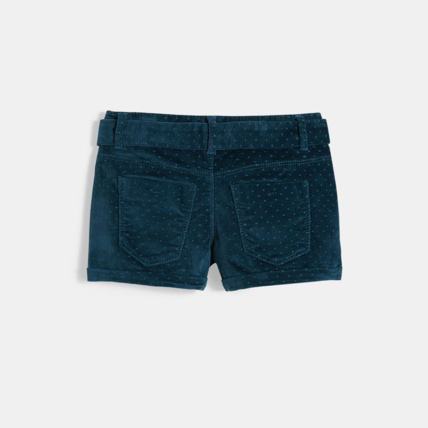 Avis Short en velours vert fille OKAIDI 2