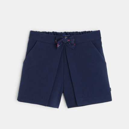 Avis Short chic avec nœud papillon bleu fille OKAIDI 2