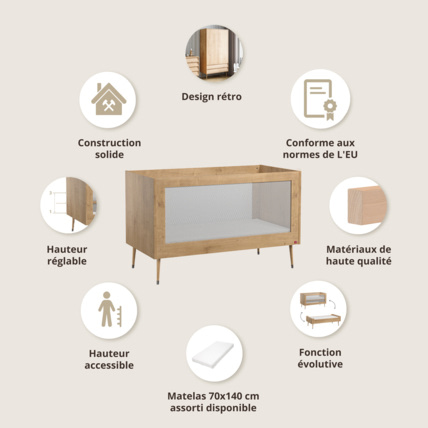 Avis Chambre bébé évolutive 2 éléments Bosque Petite Amélie 4