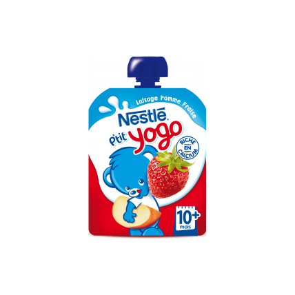 Avis P'tit Yogo - Gourde lactée pomme fraise (dès 4 mois) NESTLÉ 1