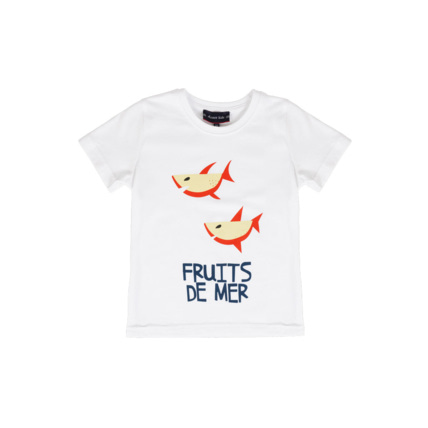 Avis T-shirt "fruits de mer" Kids - coton léger - Blanc Imp. Fruits De Mer ARMOR-LUX 2