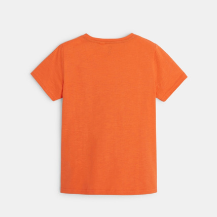 Avis T-shirt à message "Explore all the ways" orange garçon OKAIDI 3