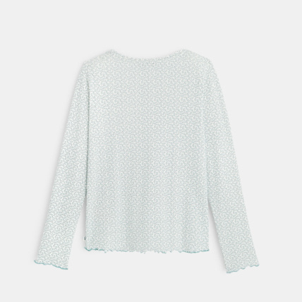 Avis T-shirt manches longues imprimé vert fille OKAIDI 3