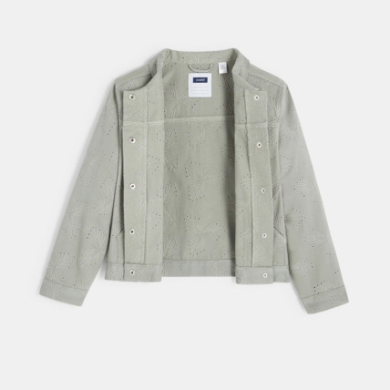 Avis Veste en broderie anglaise vert fille OKAIDI 5