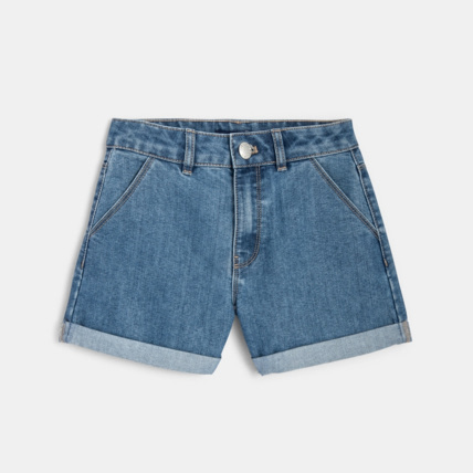 Avis Short en jean délavé bleu fille OKAIDI 1