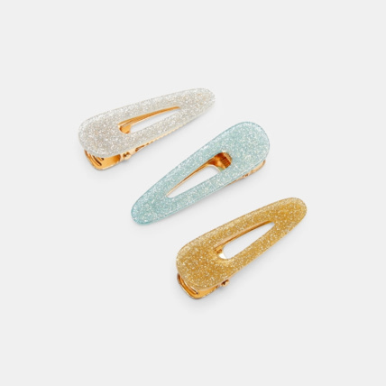Avis Barrettes croco à paillettes (par 3) bleu fille OKAIDI 1