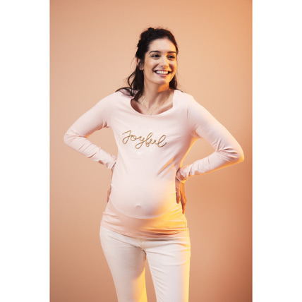 Avis T-shirt de grossesse manches longues en jersey avec cording Prémaman 1