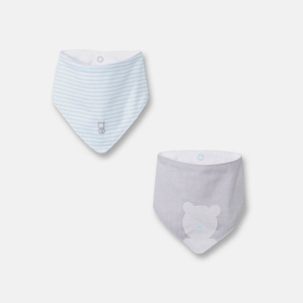 Avis Bavoirs triangle assortis (par 2) bébé garçon OBAÏBI 1