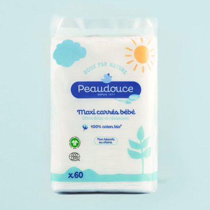 Avis Maxi carrés de coton Bio bébé PEAUDOUCE 1
