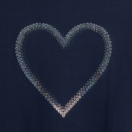 Avis T-shirt à motif en sequins bleu fille OKAIDI 3