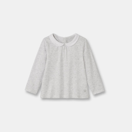 Avis T-shirt chiné à pois organic cotton OBAÏBI 1