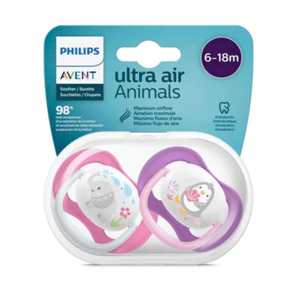 Avis Sucettes Ultra-Air symétriques Animals Philips Avent 1