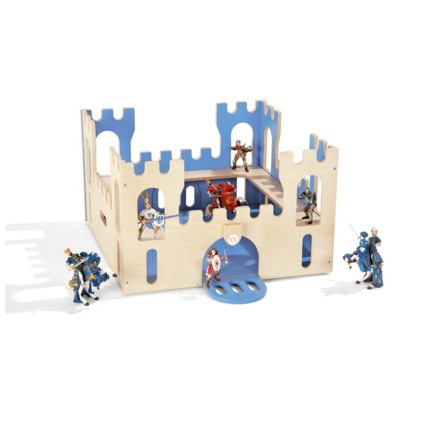 Avis Le château coffre et 10 figurines en plastique Wesco 1