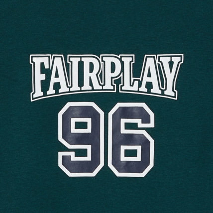 Avis Sweat-shirt à message "Fair Play 96" vert garçon OKAIDI 3