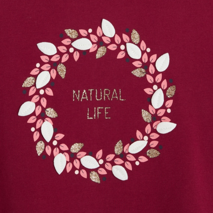 Avis T-shirt de Noël violet fille OKAIDI 3